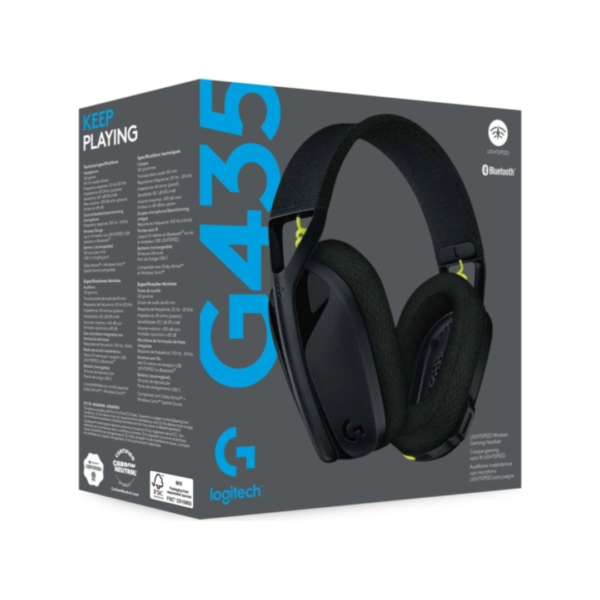 Logitech G435 LIGHTSPEED Wireless Gaming Headset Black