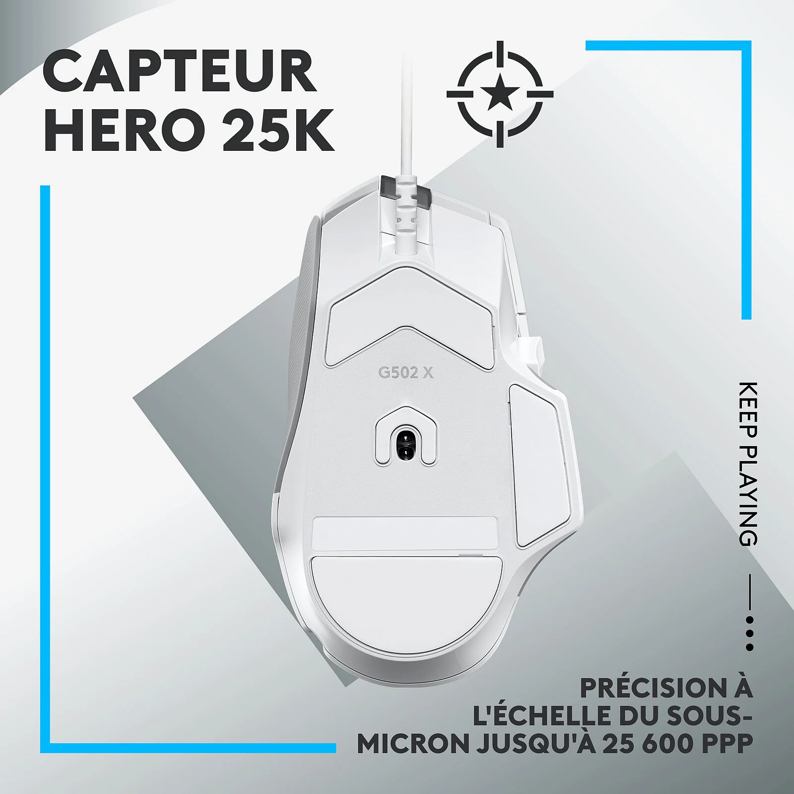 Logitech G G502X Blanc - Image 4