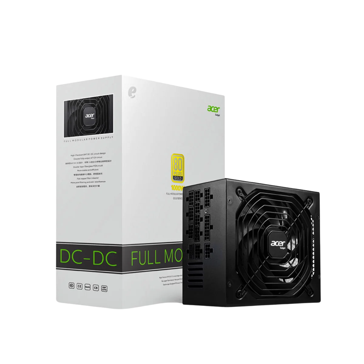 ACER AC-1000B FULL MODULAR 1000W 80+ GOLD