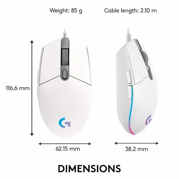 Logitech G102 (Blanc) - Image 2