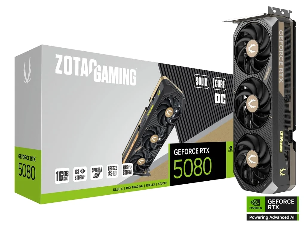 ZOTAC GAMING RTX 5080 SOLID CORE OC - 16GB - BOX